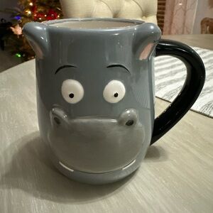 Tag Hippo Hippopotamus 3D Ceramic Coffee Tea Cup Mug